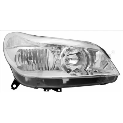 Imagem de TYC 20 0623 05 2 Farol Principal à direita H1, H7 com porta lâmpadas CITROËN: C5 II Hatchback, I Carrinha, Carrinha