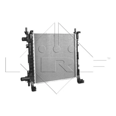 Imagem de NRF 54671 Radiador, arrefecimento do motor Alumínio 380 360 34 Aletas de refrigeração unidas mecanicamente FORD: KA Hatchback