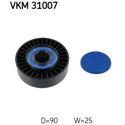 Imagem de SKF VKM 31007 Polia de Desvio VOLKSWAGEN: GOLF 2, TRANSPORTER 4 Bus