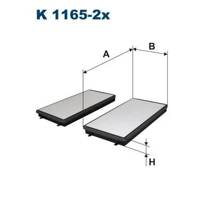 Imagem de Filtros habitáculo padrão filtron k1165 2x