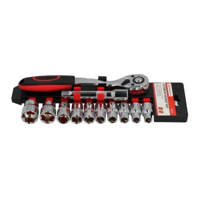 Imagem de ENERGY NE00298 Conjunto de soquete 12 Sextavado 1/2&quot;, 1/2 com roquete