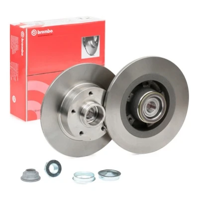 Imagem de BREMBO 08.B397.27 Disco de travão 274 11 5 cheio com jogo rolamentos roda, anel sensor do ABS RENAULT: GRAND SCENIC 3, Fluence