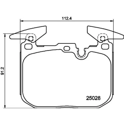 Imagem de HELLA 8DB 355 025 771 Jogo de pastilhas para travão disco preparado indicador aviso desgaste com pesos equilíbrio MINI: Clubman