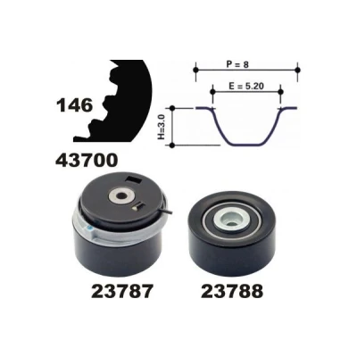 Imagem de MAPCO 23700 Jogo de correias dentadas 146 OPEL: Astra G CC, H Caravan, Hatchback, CHEVROLET: Cruze Sedan, Hatchback