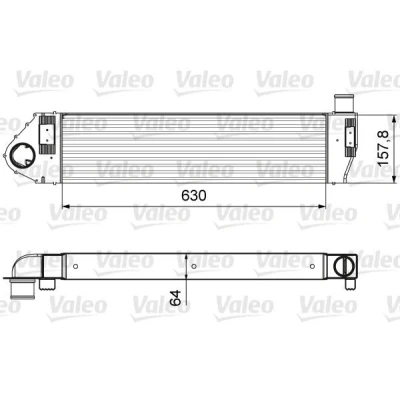 Imagem de VALEO 818621 Intercooler sem válvula de recirculação dos gases escape RENAULT: MEGANE 2 Kombi,