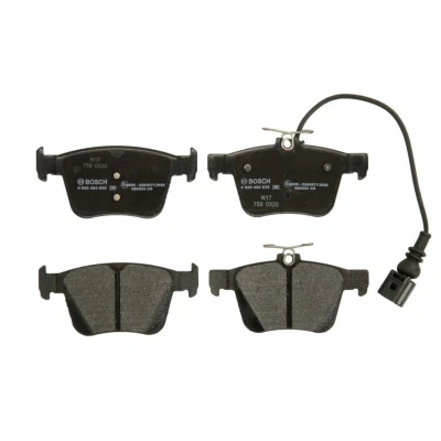 Imagem de BOSCH 0 986 494 835 Jogo de pastilhas para travão disco Baixo teor metálico com sensor desgaste integrado chapa anti ruído