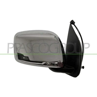 Imagem de Espelho retrovisor Prasco DS8147205 à direita preto cromado elétrico convexo NISSAN: NP300 Navara Pick up