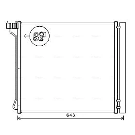 Imagem de PRASCO BW5474D Condensador com secador 15,4 13,8 Alumínio 560 R 134a