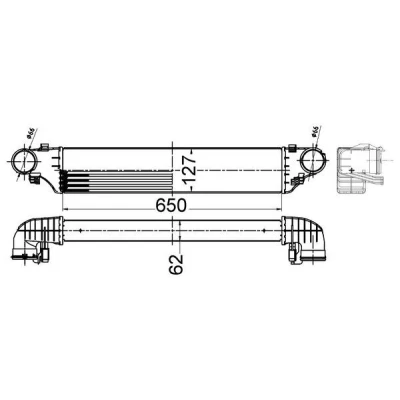Imagem de MAHLE ORIGINAL CI 505 000S Intercooler MERCEDES BENZ: Classe C Sedan, T modell, Coupe