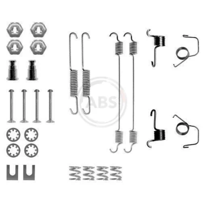 Imagem de A.B.S. 0617Q Kit de acessórios, maxilas do travão RENAULT: Super 5 Hatchback, PEUGEOT: 106 II 205 Cabrio, I Hatchback