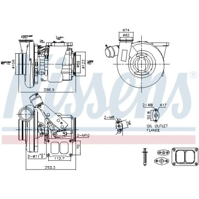 Imagem de NISSENS 93769 Turbocompressor accionado pelos gases de escape pneumático