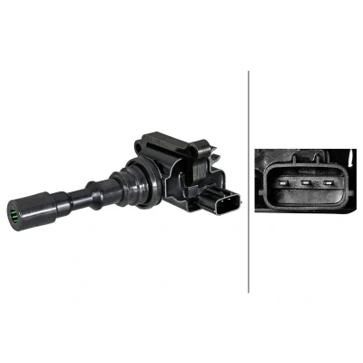 Imagem de HELLA 5DA 358 101 941 Bobina de ignição 3pólos cavidade vela KIA: SORENTO 1
