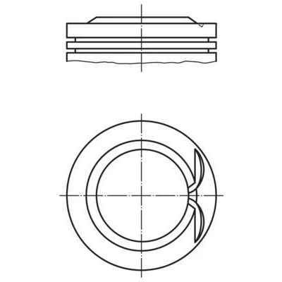 Imagem de MAHLE ORIGINAL 028 PI 00146 000 Pistão 71,0mm