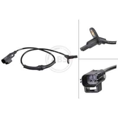 Imagem de A.B.S. 31703 Sensor de ABS activo 410mm 490mm 24mm preto
