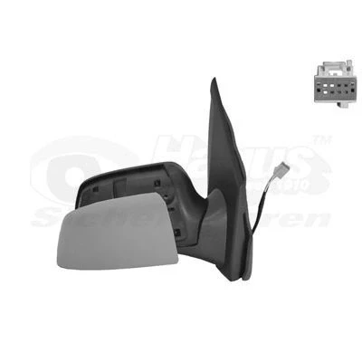 Imagem de Espelho retrovisor Van Wezel 1811818 à direita com subcapa completo, convexo, para regulação eléctrica dos espelhos, aquecível