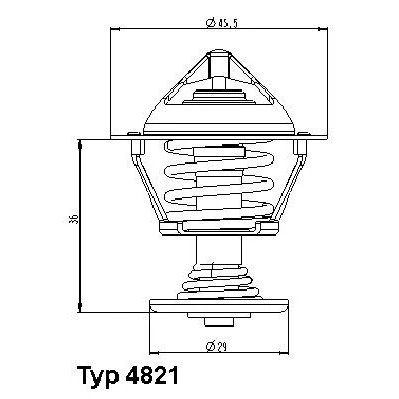 Imagem de WAHLER 4821.89D Termóstato, líquido de refrigeração 89 com junta CITROËN: Saxo Hatchback, Xsara Carrinha, PEUGEOT: 106 II Hatchback