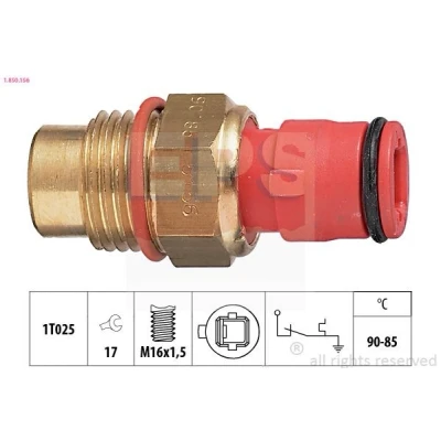 Imagem de EPS 1.850.156 Interruptor de temperatura, ventilador do radiador M16x1,5 Made in Italy OE Equivalent TOYOTA: Corolla VI Compact