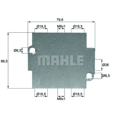 Imagem de MAHLE ORIGINAL TO 15 80 Termóstato, refrigeração do óleo