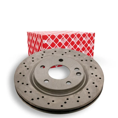 Imagem de FEBI BILSTEIN 22996 Disco de travão Eixo dianteiro 277 22 5 112 perfurado/ventilado revestido MERCEDES BENZ: Classe A