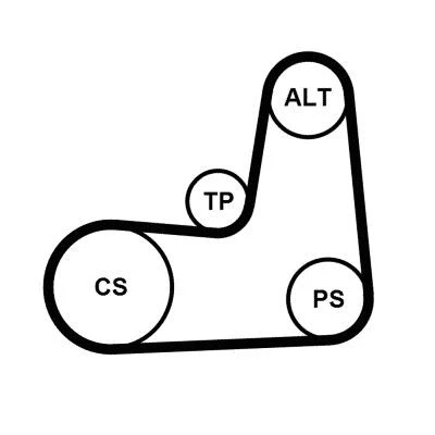 Imagem de CONTITECH 5PK1135K2 Jogo de correias trapezoidais estriadas RENAULT: CLIO 2, 3, SCENIC NISSAN: MICRA Almera II Hatchback