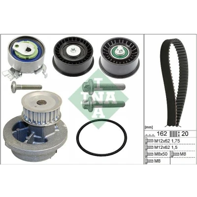 Imagem de INA 530 0441 32 bomba de Água + Kit Correia Distribuição com água OPEL: Zafira A, Astra G Caravan, CC