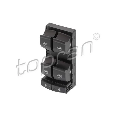 Imagem de TOPRAN 119 314 Interruptor, elevadores dos vidros 4 Porta do veículo, lado condutor, à frente AUDI: A6 C6 Avant, Sedan, Q7