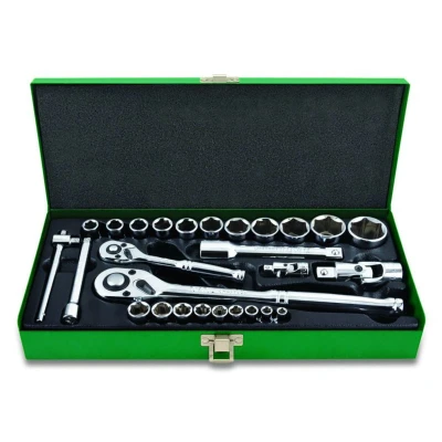Imagem de TOPTUL GCAD2802 Conjunto de soquete 28 1/2, 1/4 com roquete