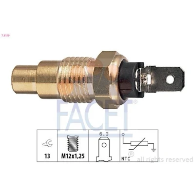 Imagem de FACET 7.3159 Sensor da Temperatura do Líquido de Refrigeração Made in Italy OE Equivalent NISSAN: TERRANO 2