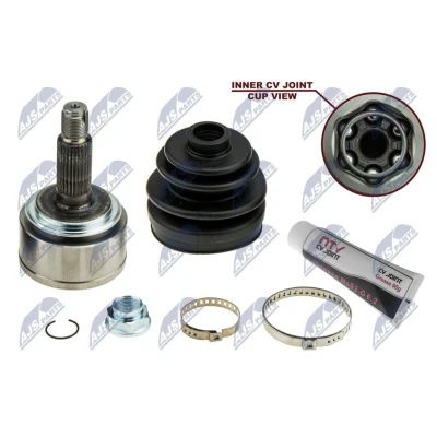 Imagem de NTY NPZ HD 044 Ponteira de Transmissão Eixo dianteiro, lado direito, esquerdo com freio no interior HONDA: CIVIC 8 Hatchback