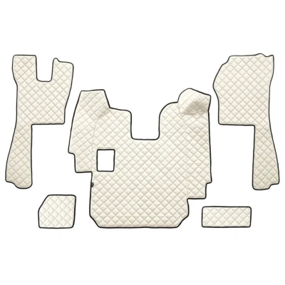 Imagem de F CORE FL11 CHAMP Conjunto de tapete chão Couro artificial à frente 5 branco marfim