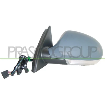 Imagem de Espelho retrovisor Prasco Premium VG0547314P esquerda com subcapa elétrico aquecível, ajustável pelo interior, dobrável electricamente