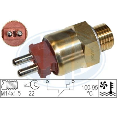 Imagem de ERA 330190 Interruptor de temperatura, ventilador do radiador M14 x 1,5 MERCEDES BENZ: 190, W124 Sedan, Classe S Coupe