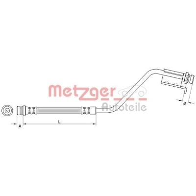 Imagem de METZGER 4110825 Mangueira de Travão 245