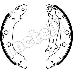 Imagem de METELLI 53 0354 Maxilas de Travão 228,6mm 42mm RENAULT: Kangoo I Express, I, NISSAN: Primera Sedan