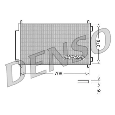 Imagem de DENSO DCN40002 Condensador com secador 706x378x16 R 134a 706