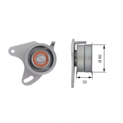Imagem de GATES T42129 Rolo tensor, correia dentada Tru Power MITSUBISHI: L300 / Delica III Minibus, Van, Pajero Sport 1 SUV