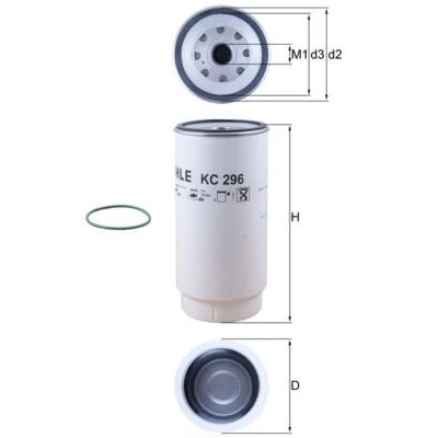 Imagem de MAHLE ORIGINAL KC 296D Filtro de Combustível aparafusado DAF: CF 85