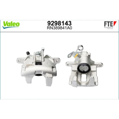 Imagem de FTE 9298143 Pinça de travão cinzento Ferro fundido Eixo traseiro esquerdo sem suporte VOLKSWAGEN: Transporter 4, FORD: Galaxy Mk1 MPV