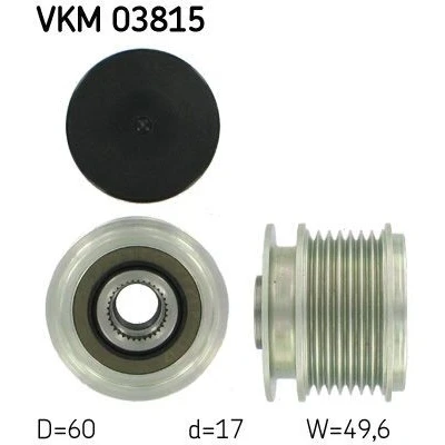 Imagem de SKF VKM 03815 Polia Roda Livre do Alternador 49,6 MERCEDES BENZ: Classe C Sedan, Sprinter 3.5 T Van, modell