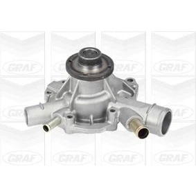 Imagem de GRAF PA910 Bomba de água com junta mecânico Chapa aço para accionamento da correia trapezoidal estriada MERCEDES BENZ: Classe C Sedan