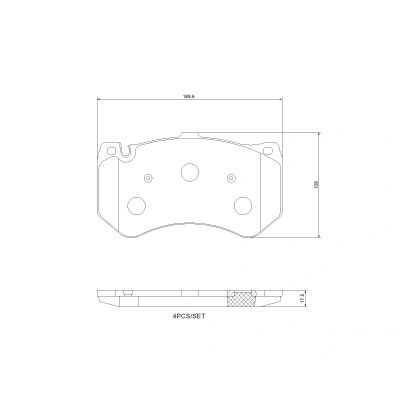 Imagem de BREMBO Jogo de pastilhas para travão disco excl. contacto aviso desgaste sem acessórios P 50 178