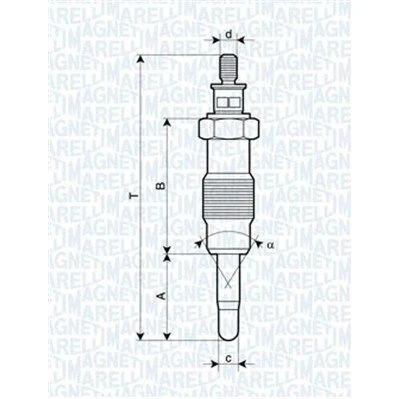 Imagem de MAGNETI MARELLI 062582804304 Vela incandescente 11V 10A M12X1,25 RENAULT: MASTER 2 Pritsche/Fahrgestell, Kasten, OPEL: Movano A Van