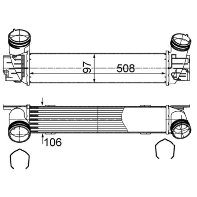 Imagem de MAHLE ORIGINAL CI 491 000S Intercooler BMW: 3 Touring, Sedan, 1 Hatchback