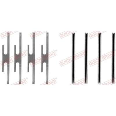 Imagem de QUICK BRAKE 109 1012 Kit de acessórios, pastilhas travão OPEL: Corsa A CC, Kadett E TR