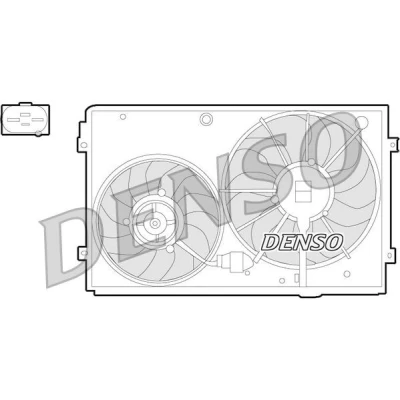 Imagem de DENSO DER32011 Ventilador de Radiador 295, 360 12 200/150 VOLKSWAGEN: Polo V Hatchback, GOLF 6, Jetta 3, SEAT: Altea XL, Ibiza 4 Sportcoupe,