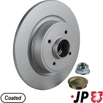 Imagem de JP GROUP 4363201200 Disco de travão Eixo traseiro 274 11 4 cheio revestido com o rolamento da roda, anel sensor magnético integrado