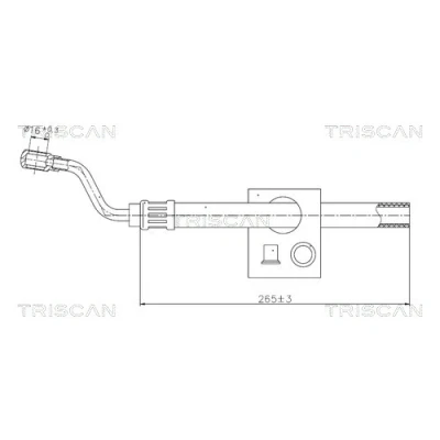 Imagem de TRISCAN 8516 11042 Tubo hidráulico, direcção do depósito de óleo para a bomba direção hidráulica BMW: 3 Compact, Sedan