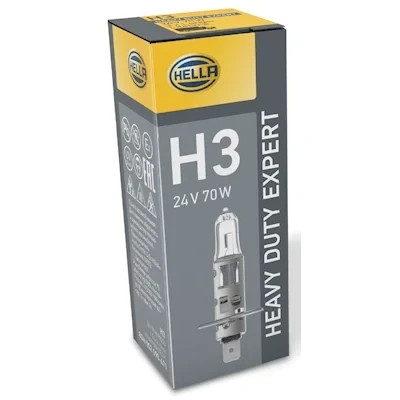 Imagem de HELLA 8GH 002 090 471 Lâmpada, farol de longo alcance H3 24V 70W Halogéneo