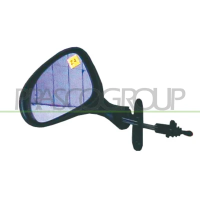 Imagem de Espelho retrovisor Prasco DW3207124 esquerda preto manual ajustável pelo interior, convexo
