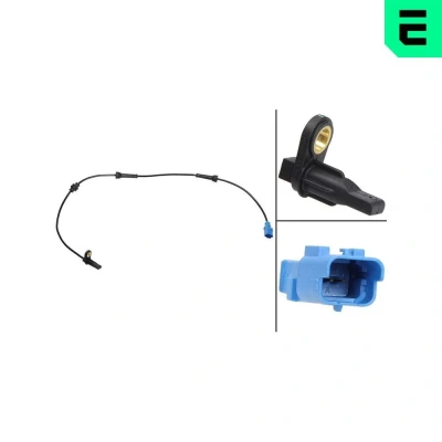 Imagem de OPTIMAL 06 S130 Sensor de ABS Eixo traseiro direito activo 710 CITROËN: C2 Hatchback